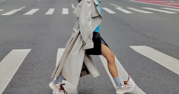 What coat style goes best with sneakers