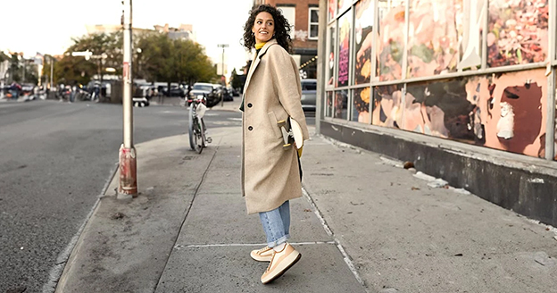 Long coat and linen set